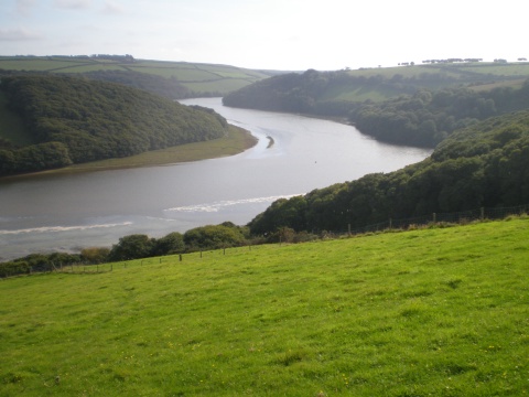 The River Avon, below Bigbury viewed from Hexdown,